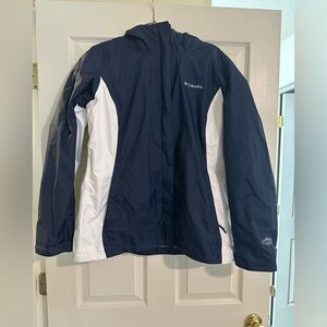 Columbia Omni-Tech Navy Rain Jacket